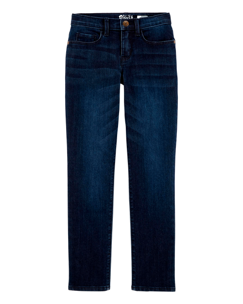 Kid Dark Wash Slim-Fit Skinny-Leg Jeans