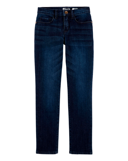 Kid Dark Wash Slim-Fit Skinny-Leg Jeans