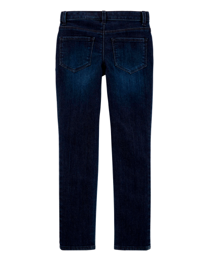 Kid Dark Wash Slim-Fit Skinny-Leg Jeans
