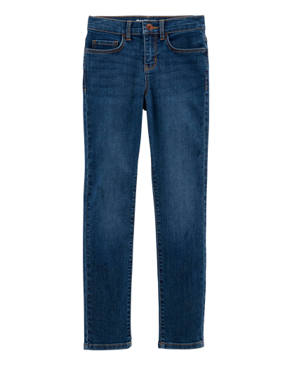 Kid Dark Blue Wash Super Skinny-Leg Jeans