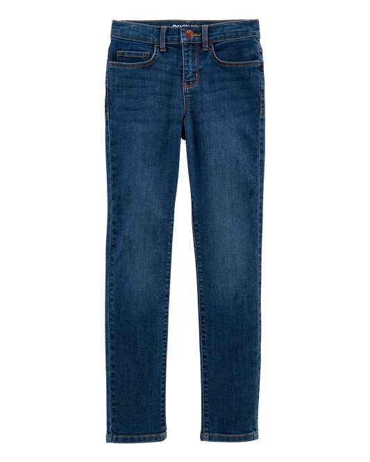 Kid Dark Blue Wash Super Skinny-Leg Jeans