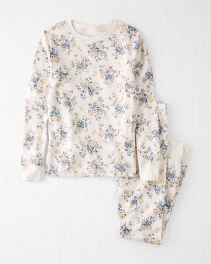 Girls Organic Cotton Pajamas Set