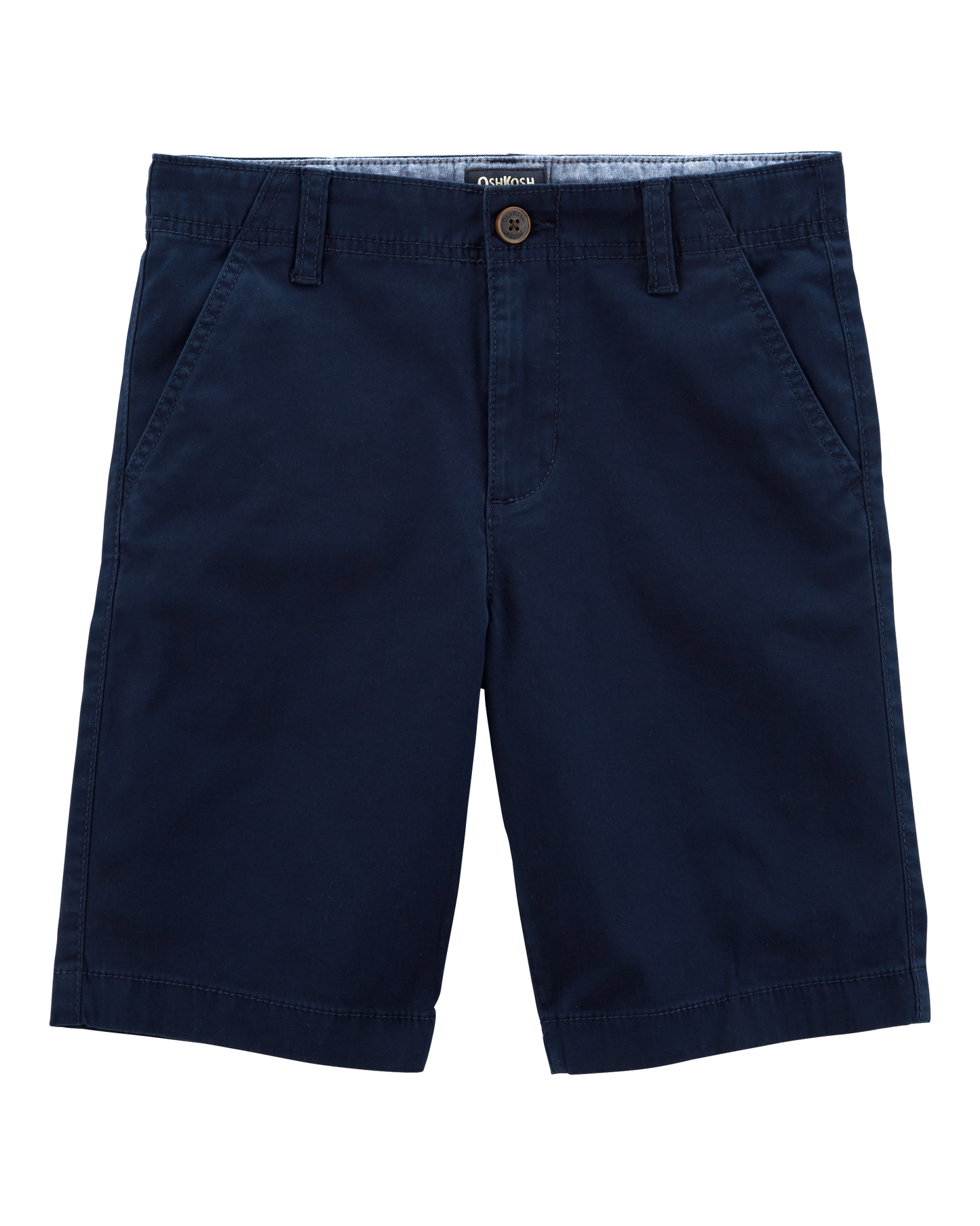 Boys Stretch Chino Uniform Shorts - Navy