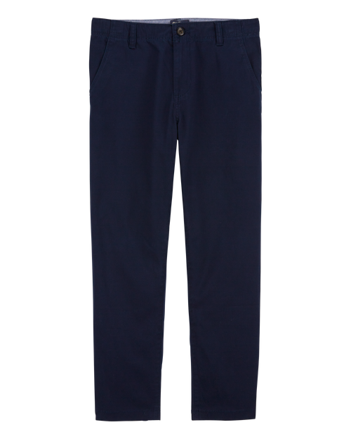 Boys Husky Fit Stretch Chino Pants - Navy
