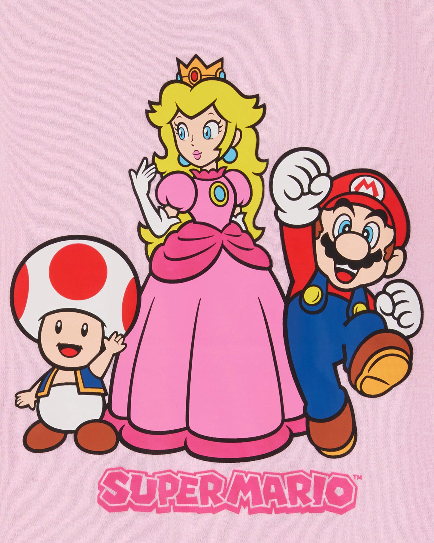 Kid Super Mario Bros™ Snug Fit Cotton 2-Piece Pajamas - Pink