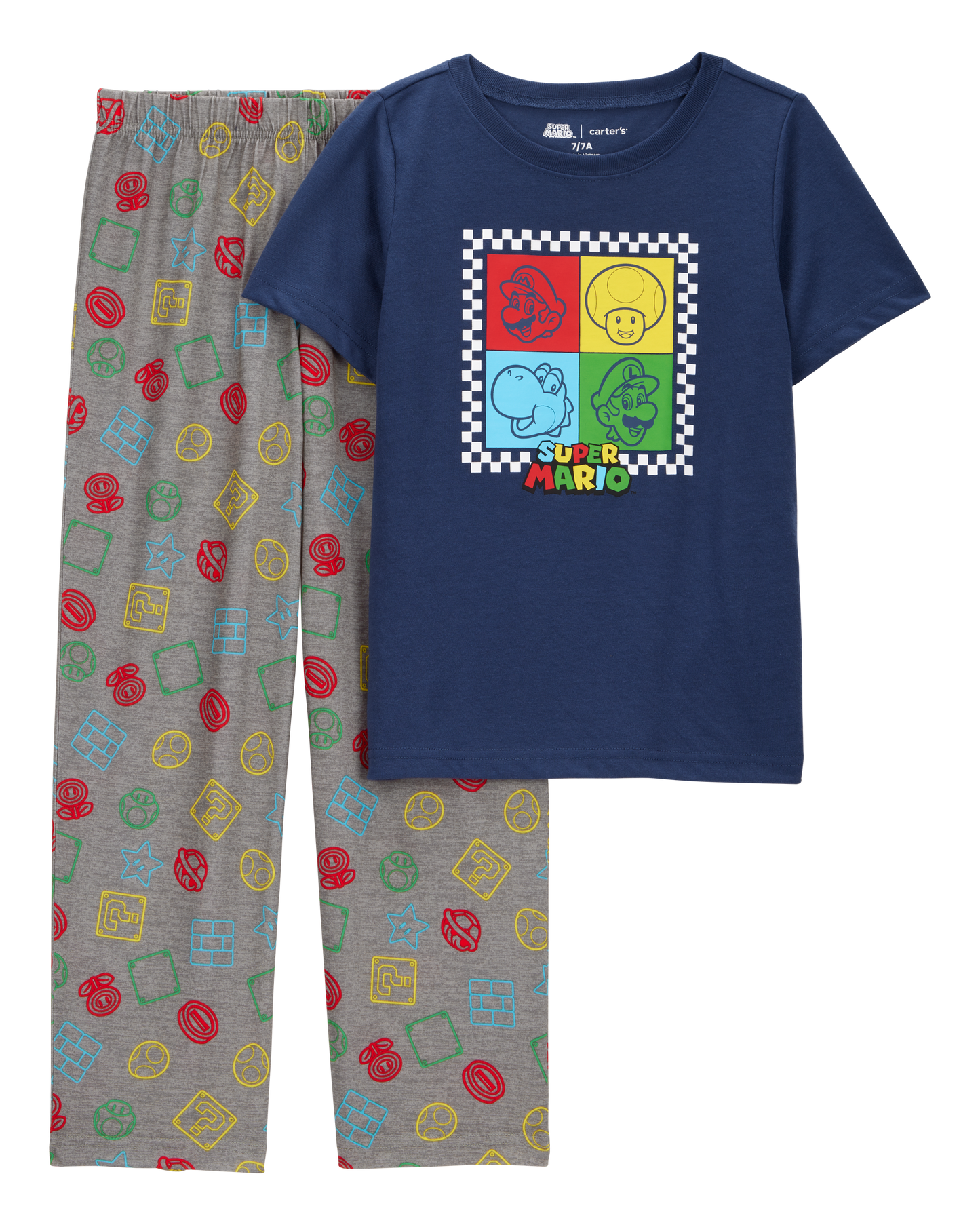 Kid Super Mario Bros™ Loose Fit 2-Piece Pajamas