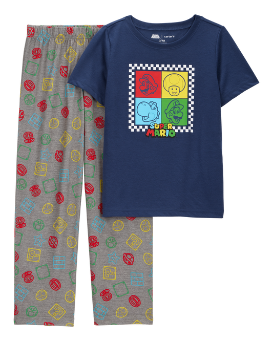 Kid Super Mario Bros™ Loose Fit 2-Piece Pajamas