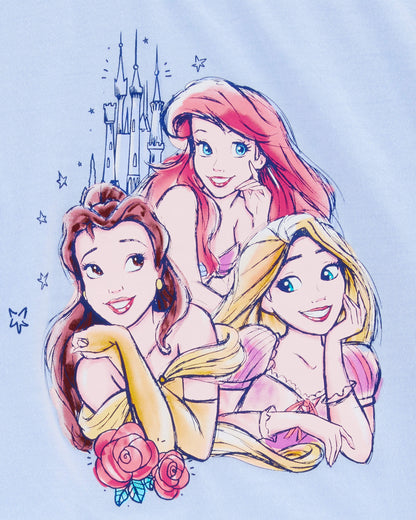Kid Disney© Princess  Loose-Fit 2-Piece Pajamas - Blue