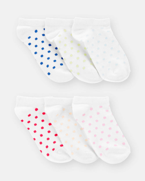 Girls 6-Pack No Show Socks
