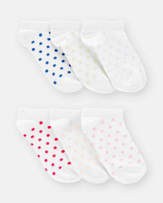 Girls 6-Pack No Show Socks