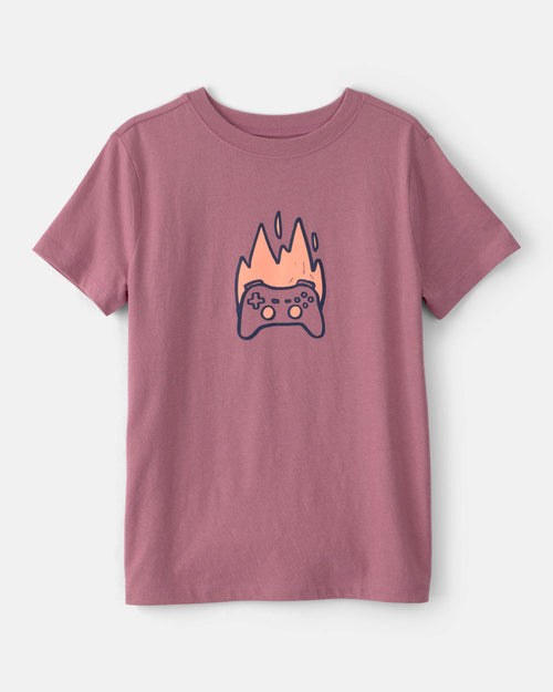 Boys Game Controller Graphic Tee - Red