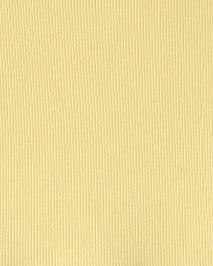 Girls Rib Short-Sleeve Dress - Yellow