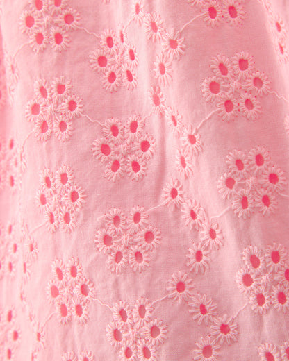 Girls Eyelet Shorts - Pink