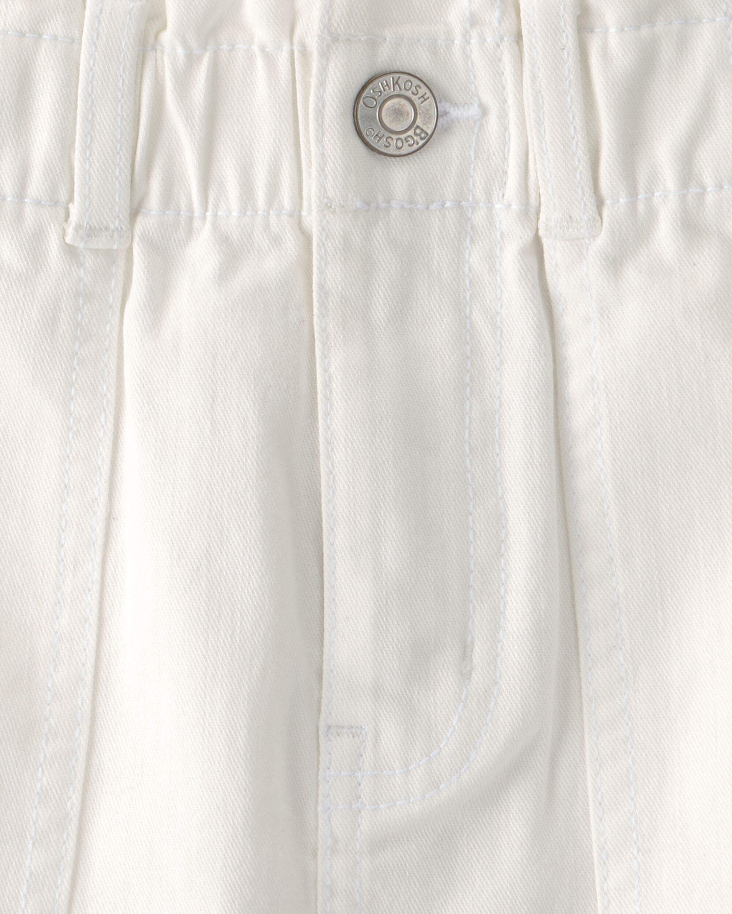 Girls Utility Skirt  - White