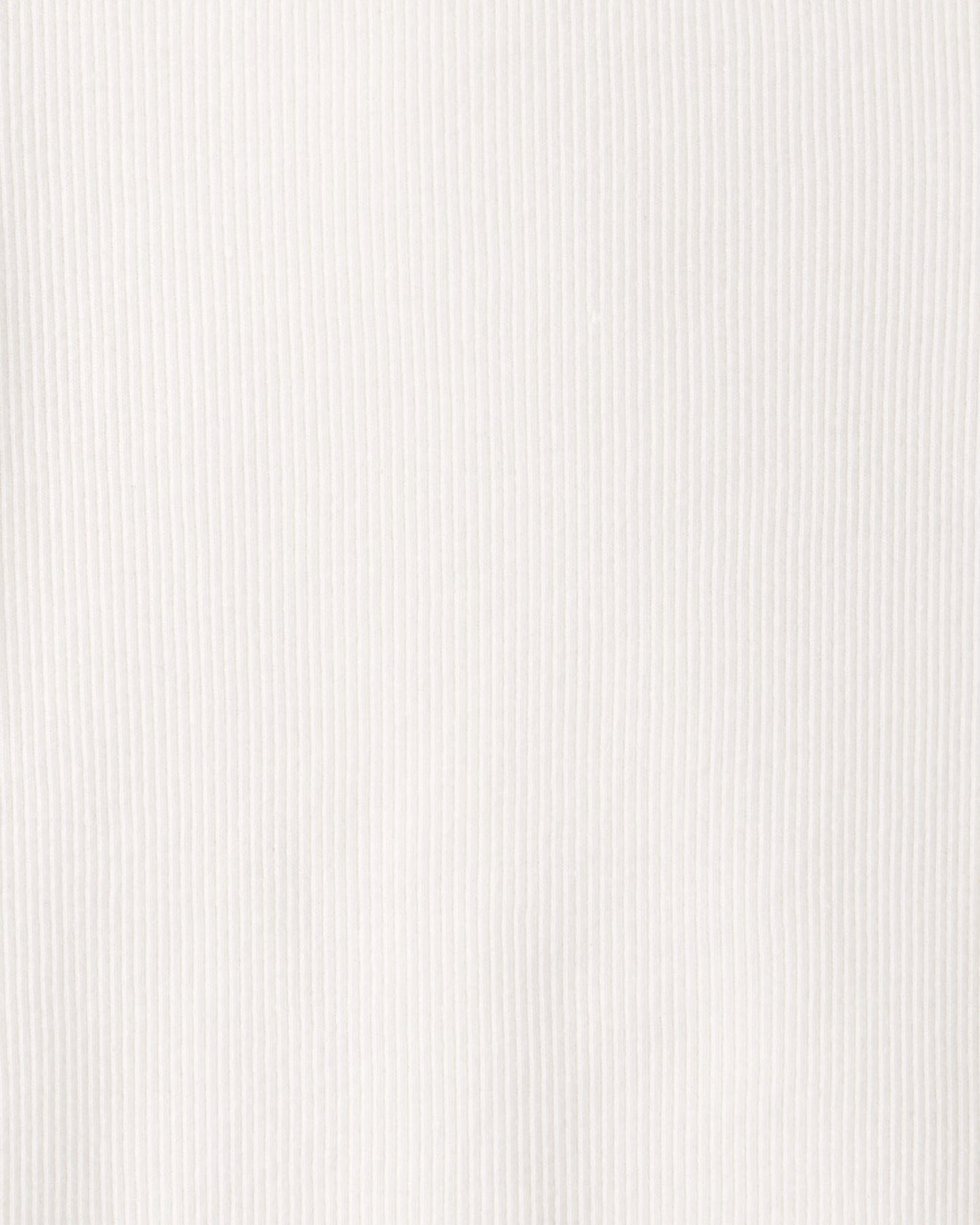 Girls Rib Top - White