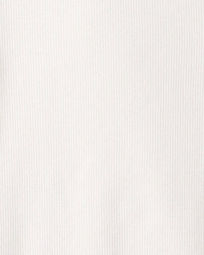 Girls Rib Top - White