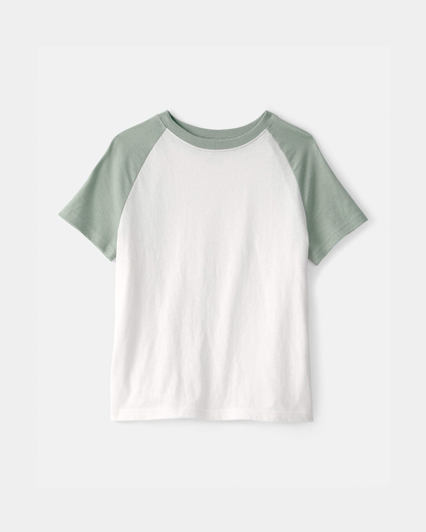 Kids Colorblock T-Shirt - Green/White