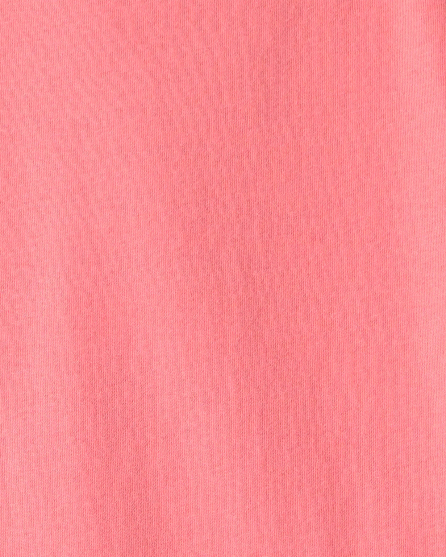 Kids Solid T-Shirt - Coral