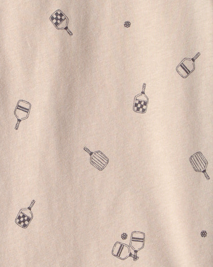 Kids Pickleball T-Shirt - Brown