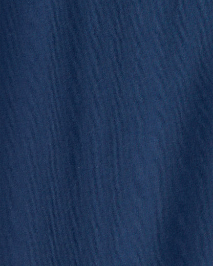 Boys Solid Henley T-Shirt - Blue