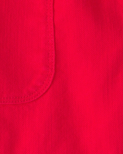 Boys Twill Shorts - Red