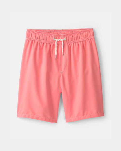 Boys Swim Trunks - Coral