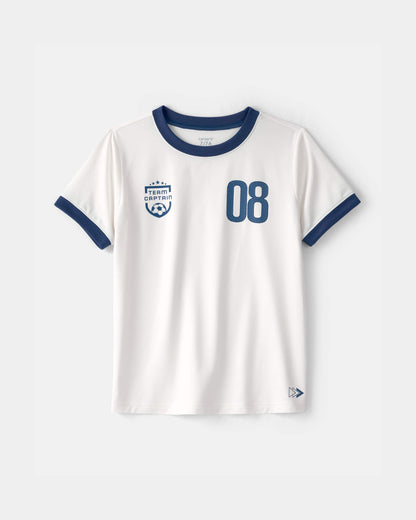 Kids 'Team Captain' Active Graphic Tee - White