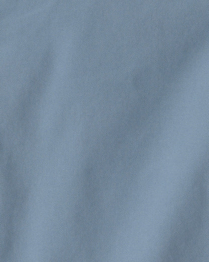 Boys Twill Flat-Front Shorts - Blue
