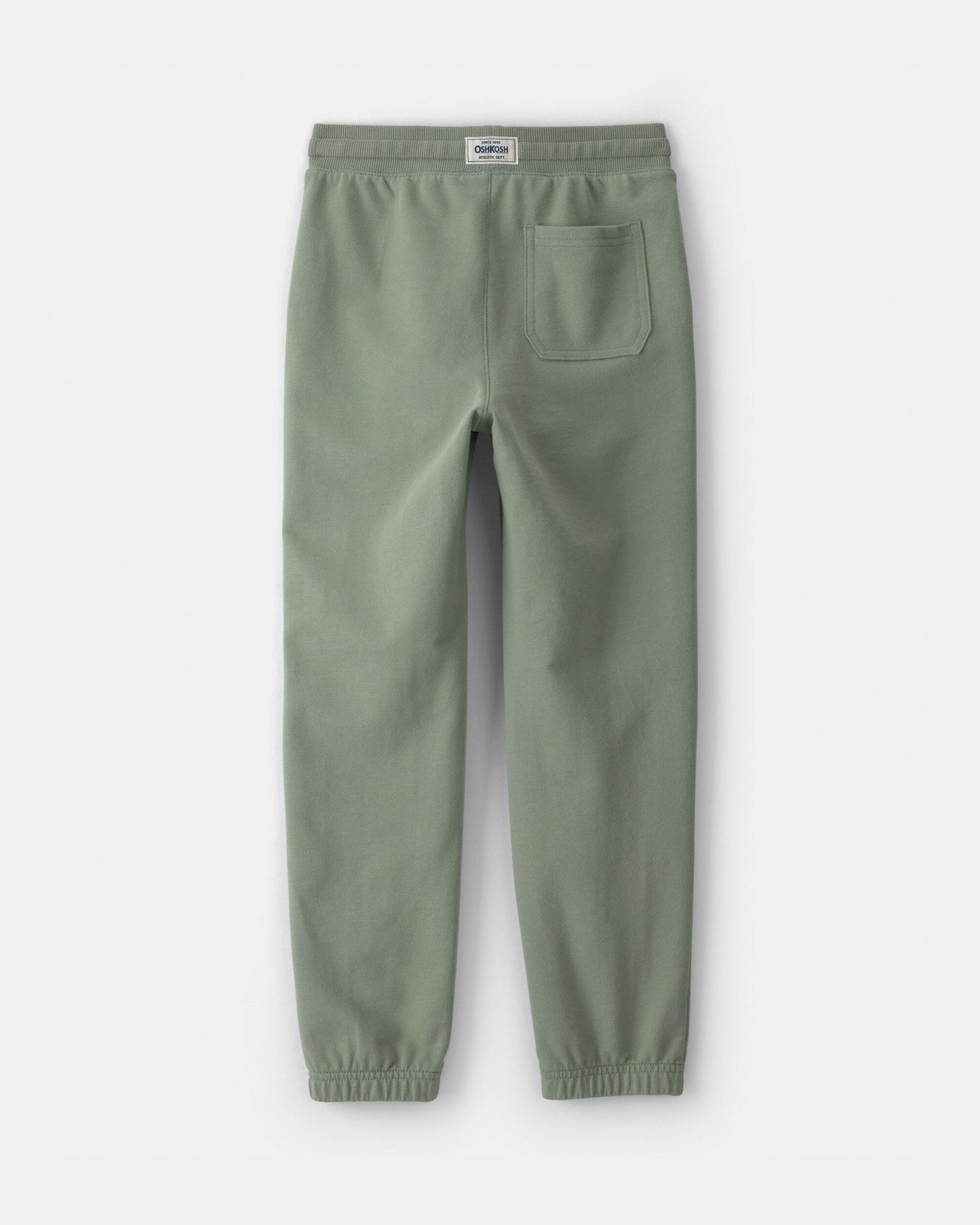 Kids Drawstring Knit Joggers - Green