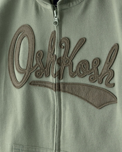 Kids OshKosh Logo Zip-Up Hoodie - Green
