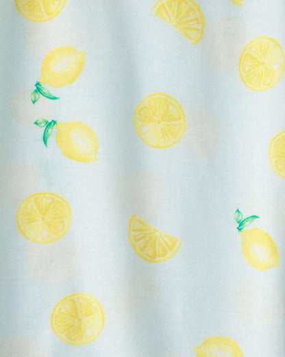 Girls 2-Pack Lemon Loose Fit Night Gown - Blue/Yellow
