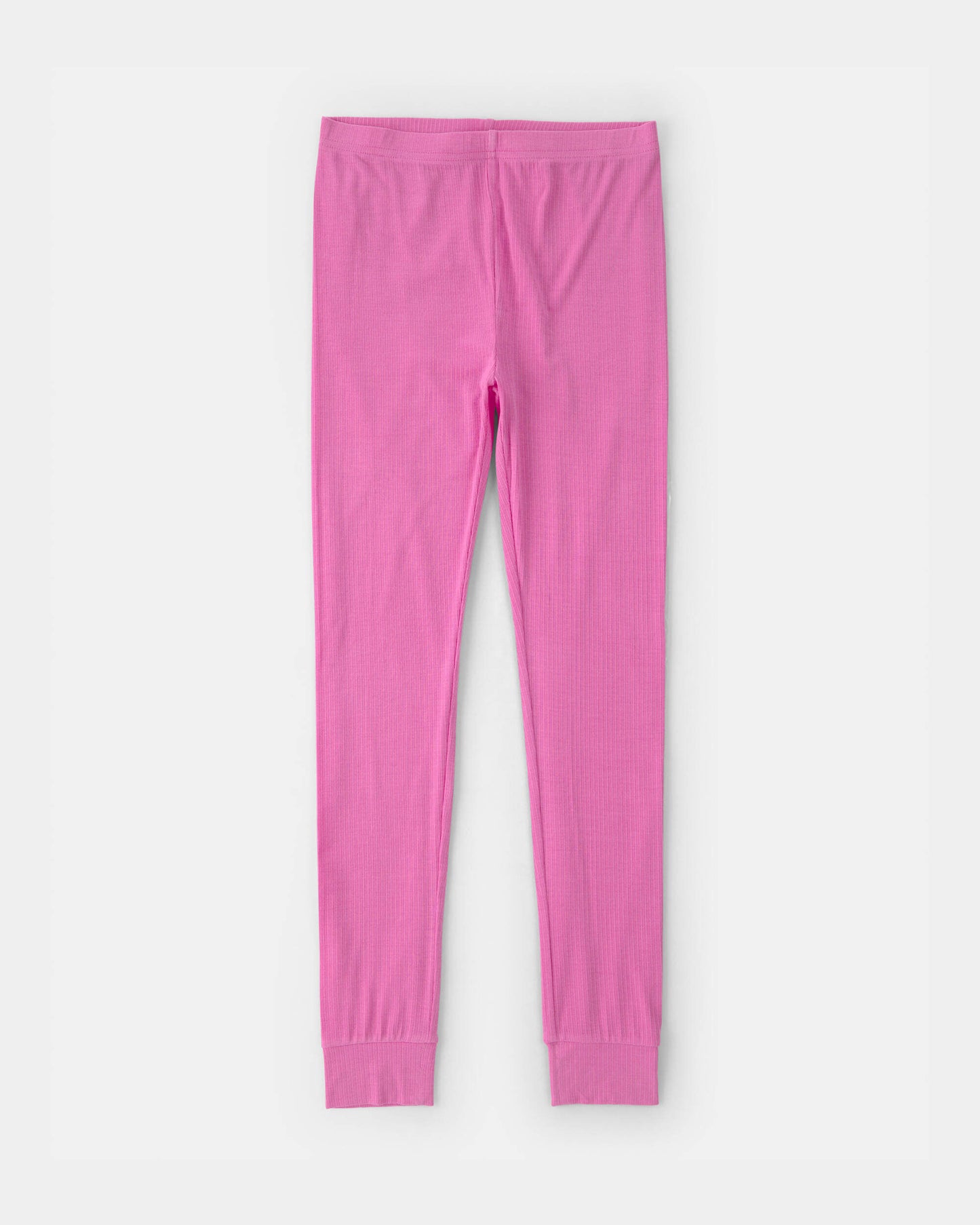 Girls PurelySoft Short-Sleeve Snug Fit 2-Piece Pajama Set - Pink