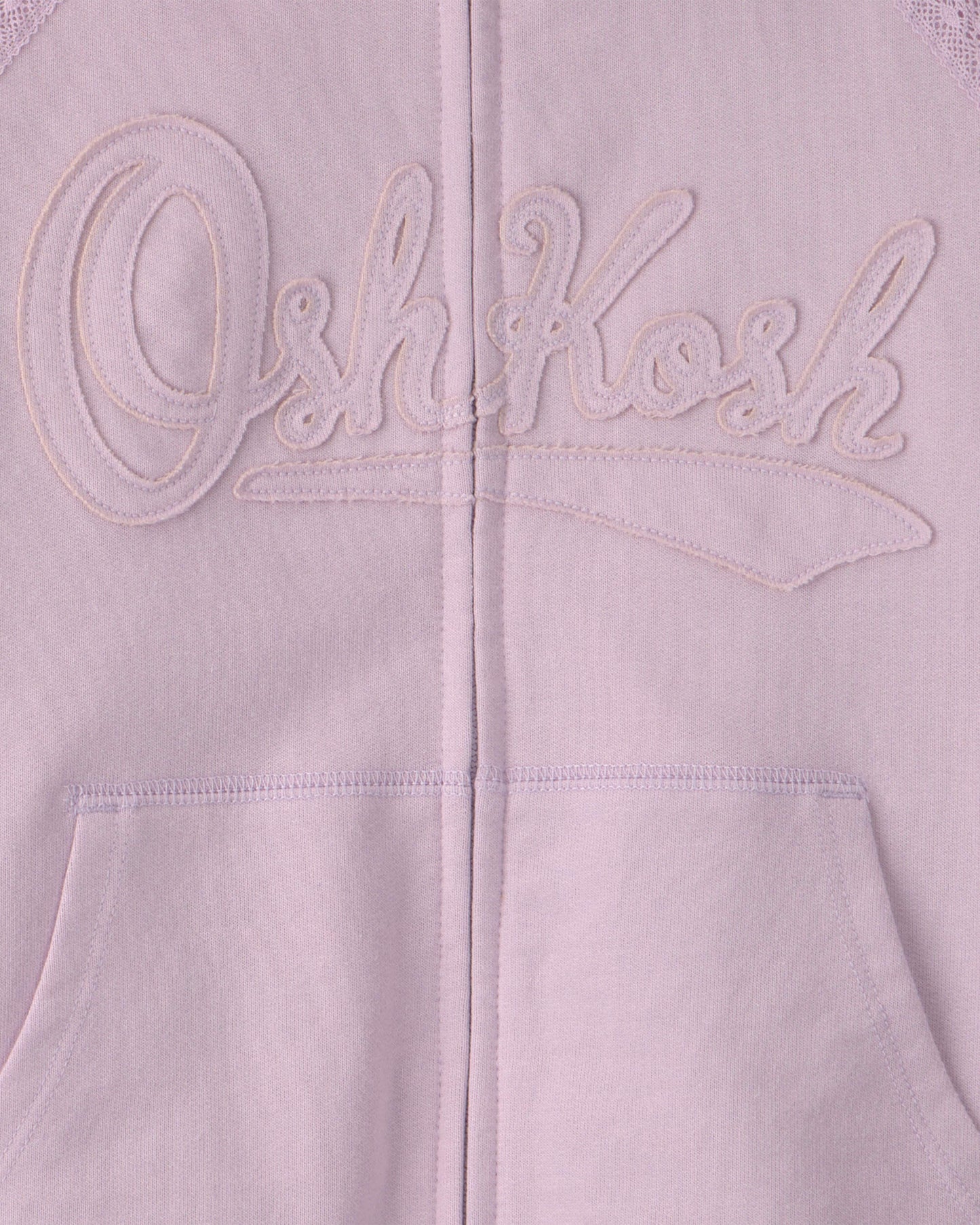Girls OshKosh Logo Zip-Up Hoodie  - Purple