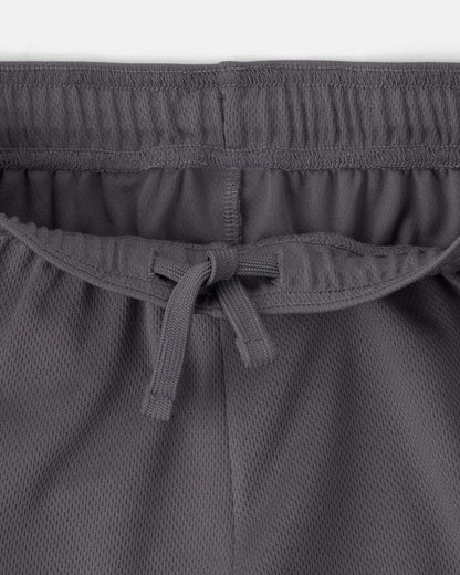 Boys Mesh Active Shorts - Grey