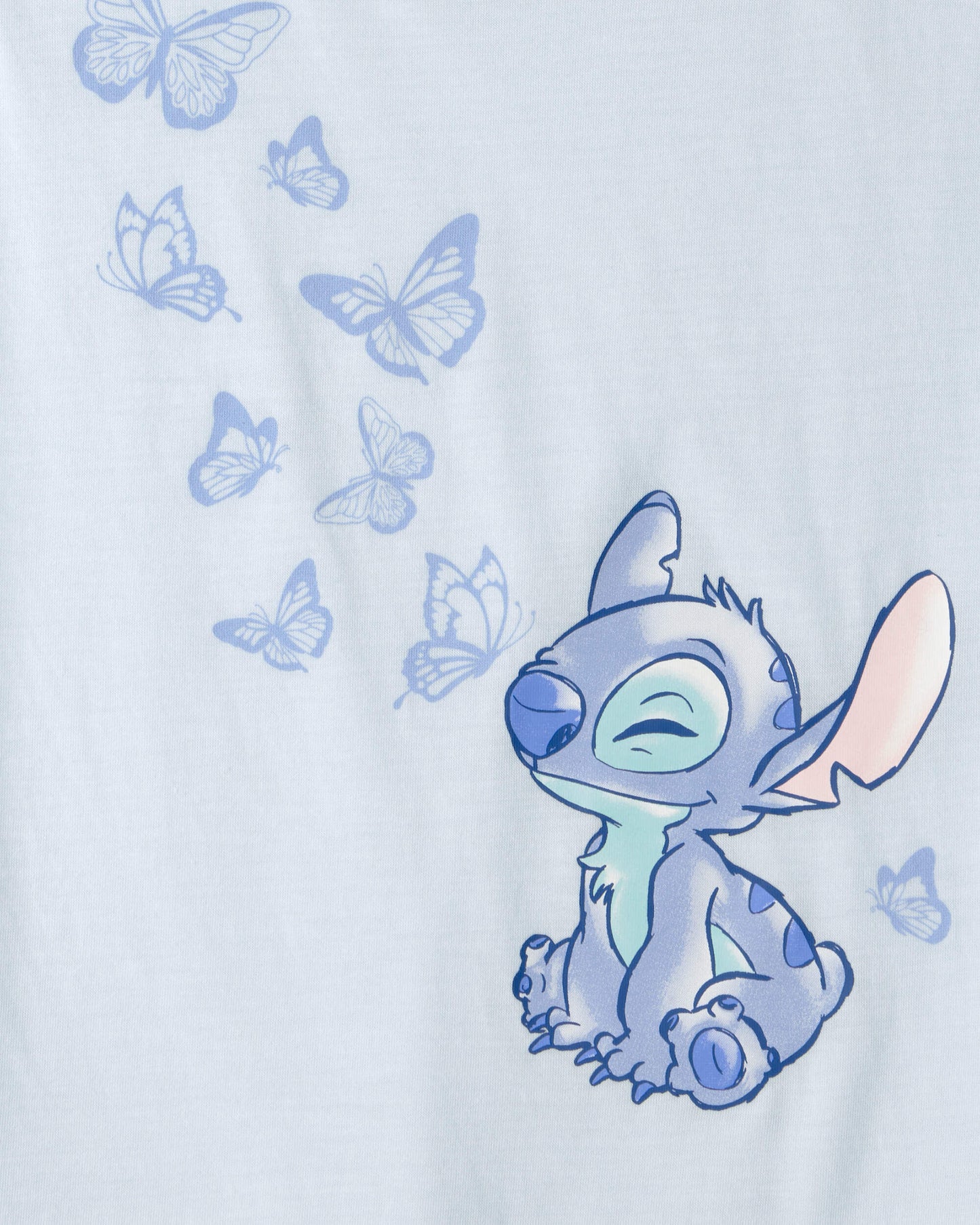 Girls 2-Piece Disney© Lilo & Stitch Short-Sleeve Pajama Set - Blue
