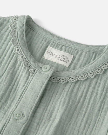 Girls Organic Cotton Gauze Dress
