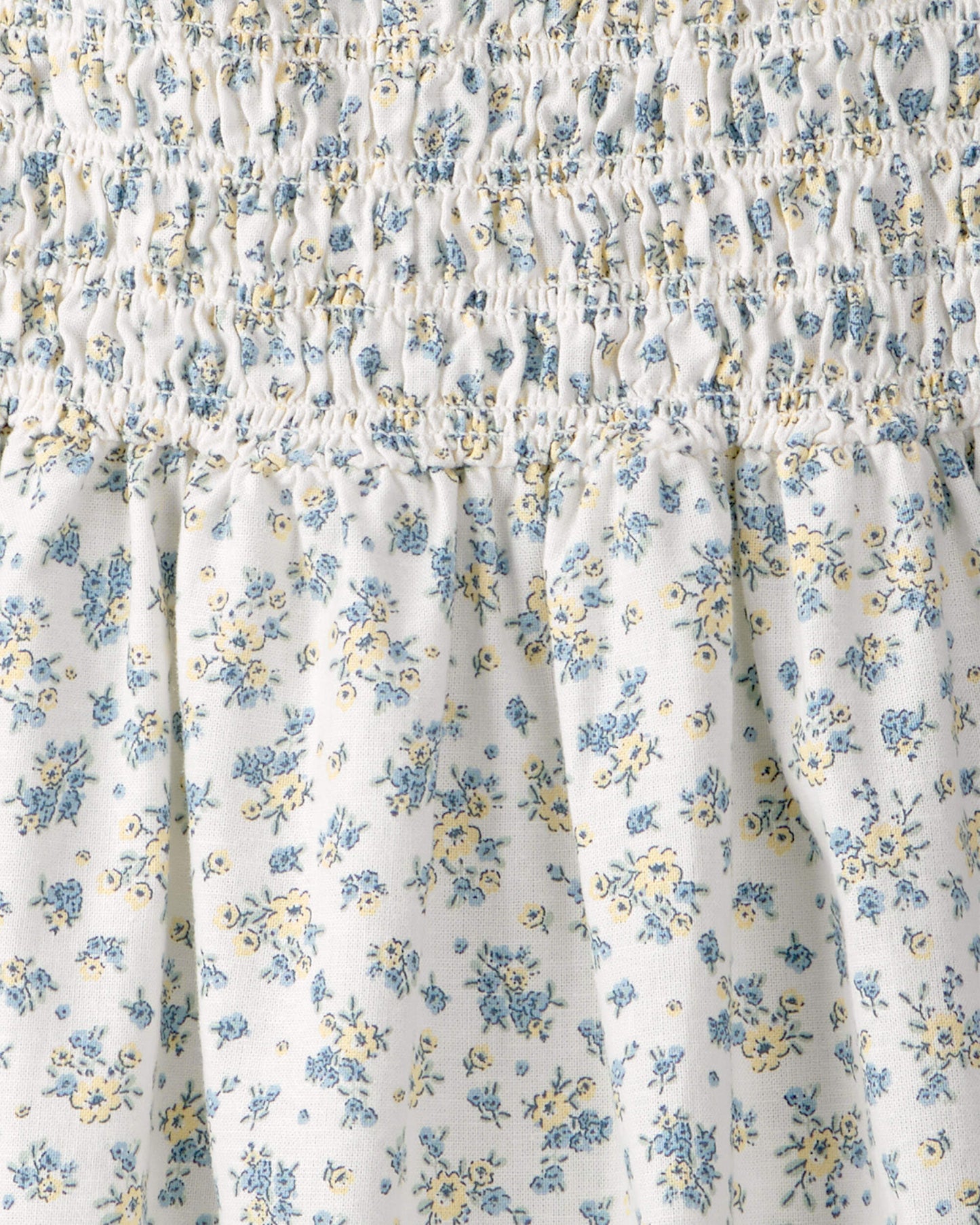 Girls Smocked Dress Made with Organic Cotton in Spring Bloom Print