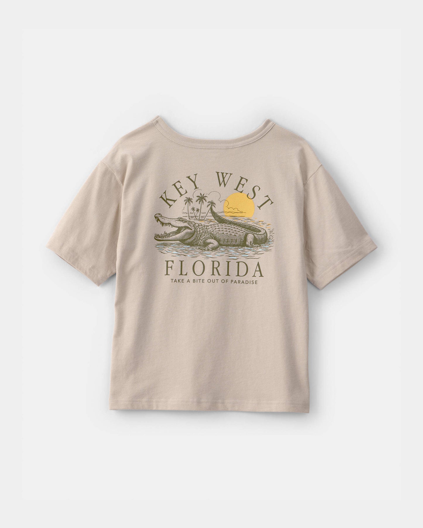 Boys Key West Graphic Tee - Beige