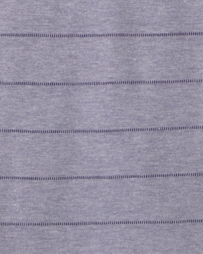 Boys Striped Henley T-Shirt - Dark Blue