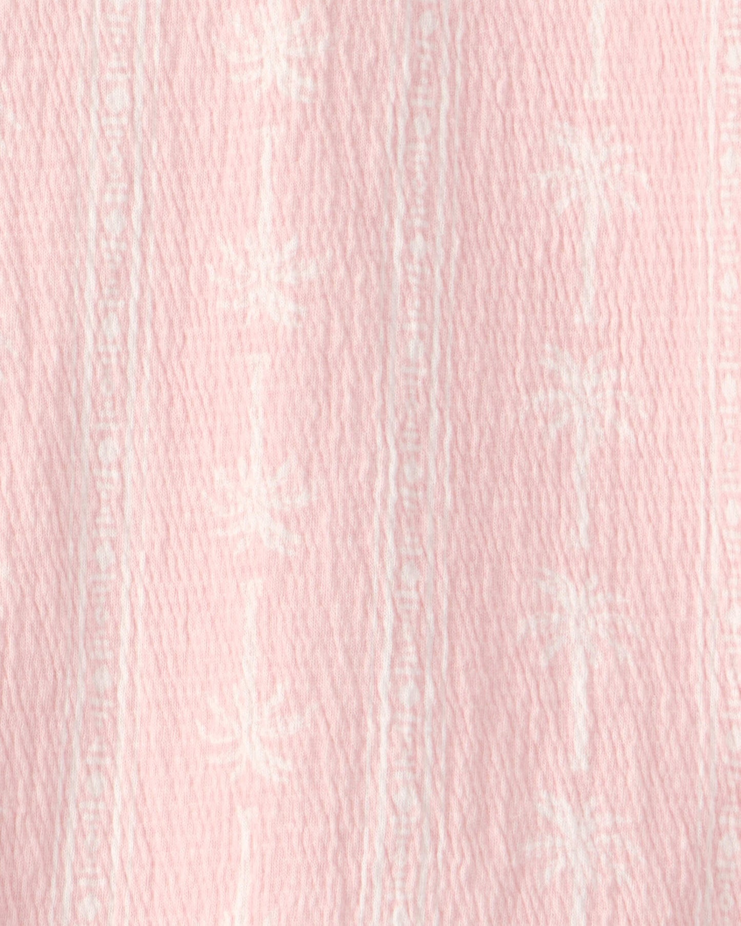 Girls Palm Tree Crinkle Top - Pink