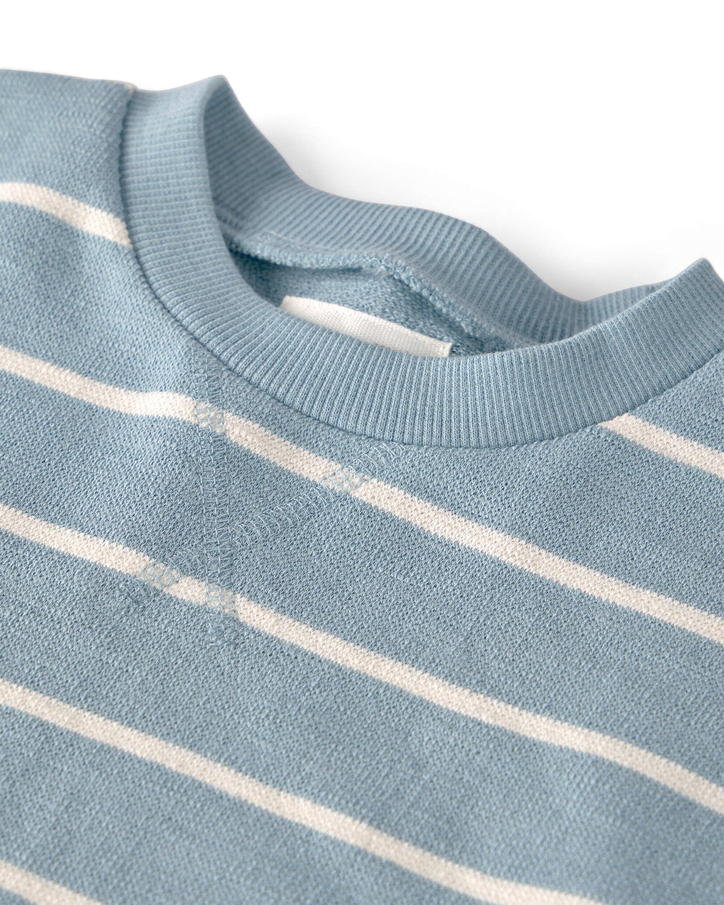 Kids 2-Piece Organic Cotton Top & Short Set in Stripes