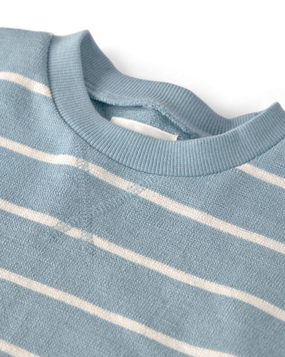 Kids 2-Piece Organic Cotton Top & Short Set in Stripes