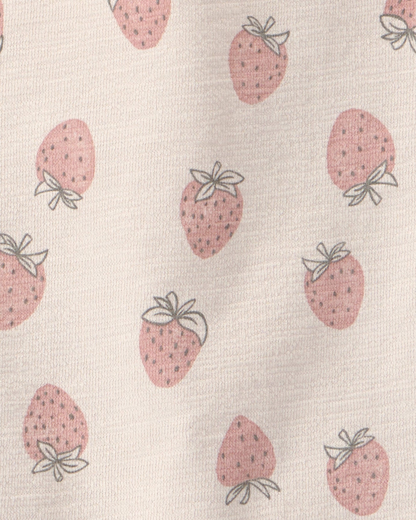 Girls 2-Piece Top & Short Set Made with Organic Cotton in Strawberry Print