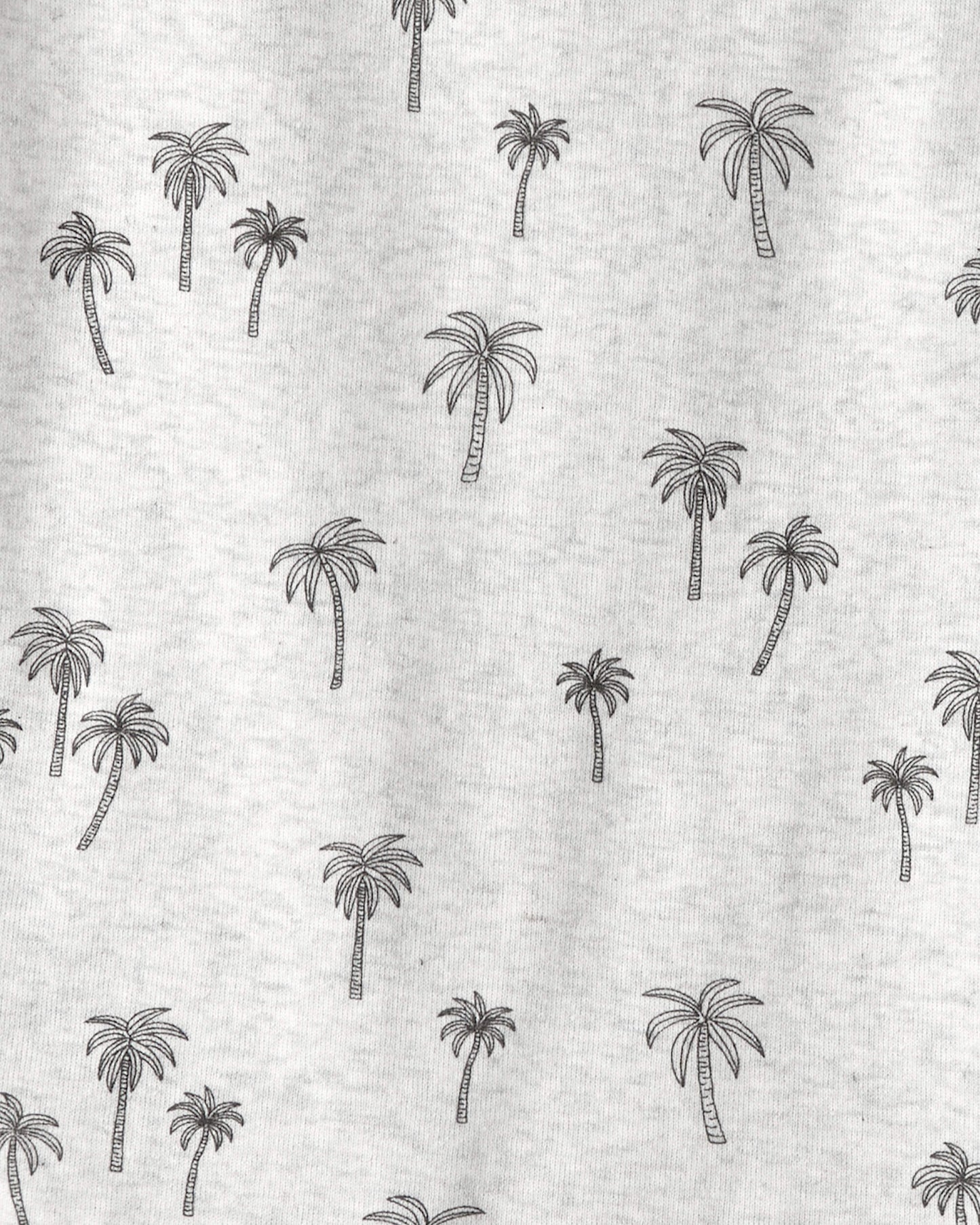 Kid 2-Piece Organic Cotton Pajamas in Palm Trees