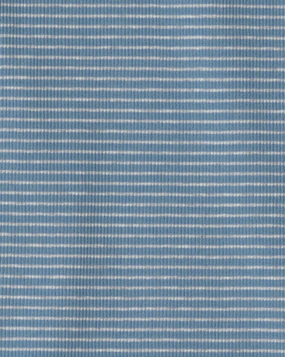 Kids 2-Piece Organic Cotton Ribbed Pajama Set in Stripes
