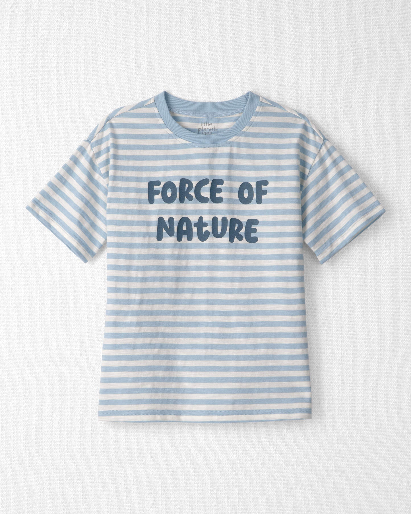 Kids Organic Cotton 'Force of Nature' Tee in Stripes