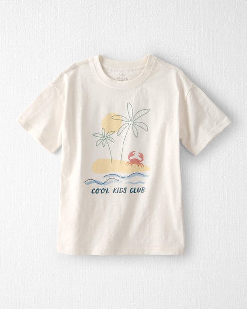 Kids Organic Cotton 'Cool Kids Club' Tee