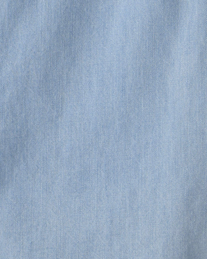 Boys Organic Cotton Chambray Button-Down Top