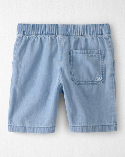 Boys Organic Cotton Chambray Shorts