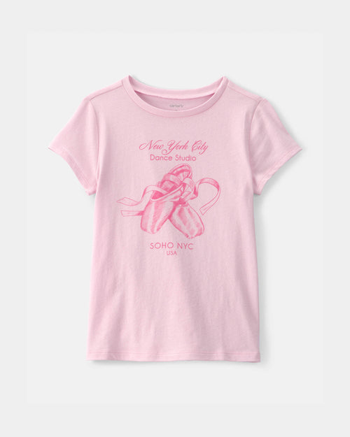Girls Ballet Graphic Tee - Pink